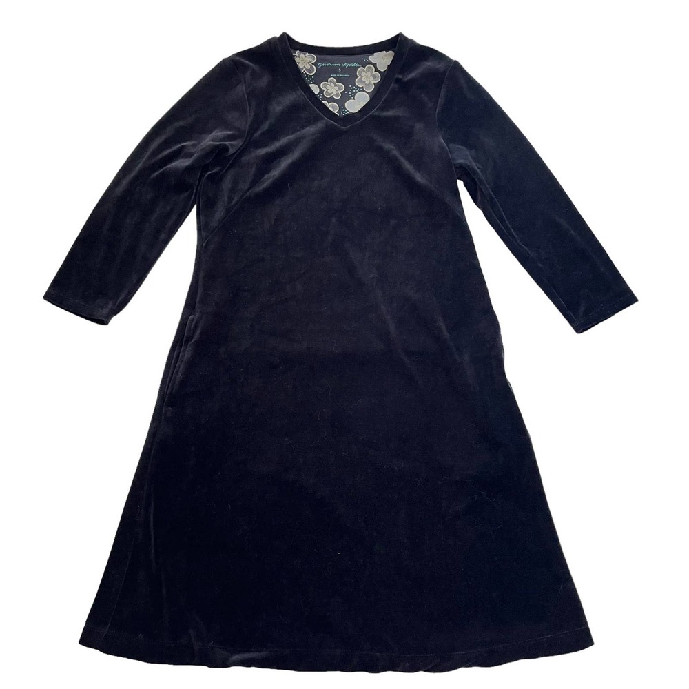 GUDRUN SJODEN LONG SLEEVE BLACK DRESS WITH POCKETS NEW with Tags Women Size S - Picture 14 of 14